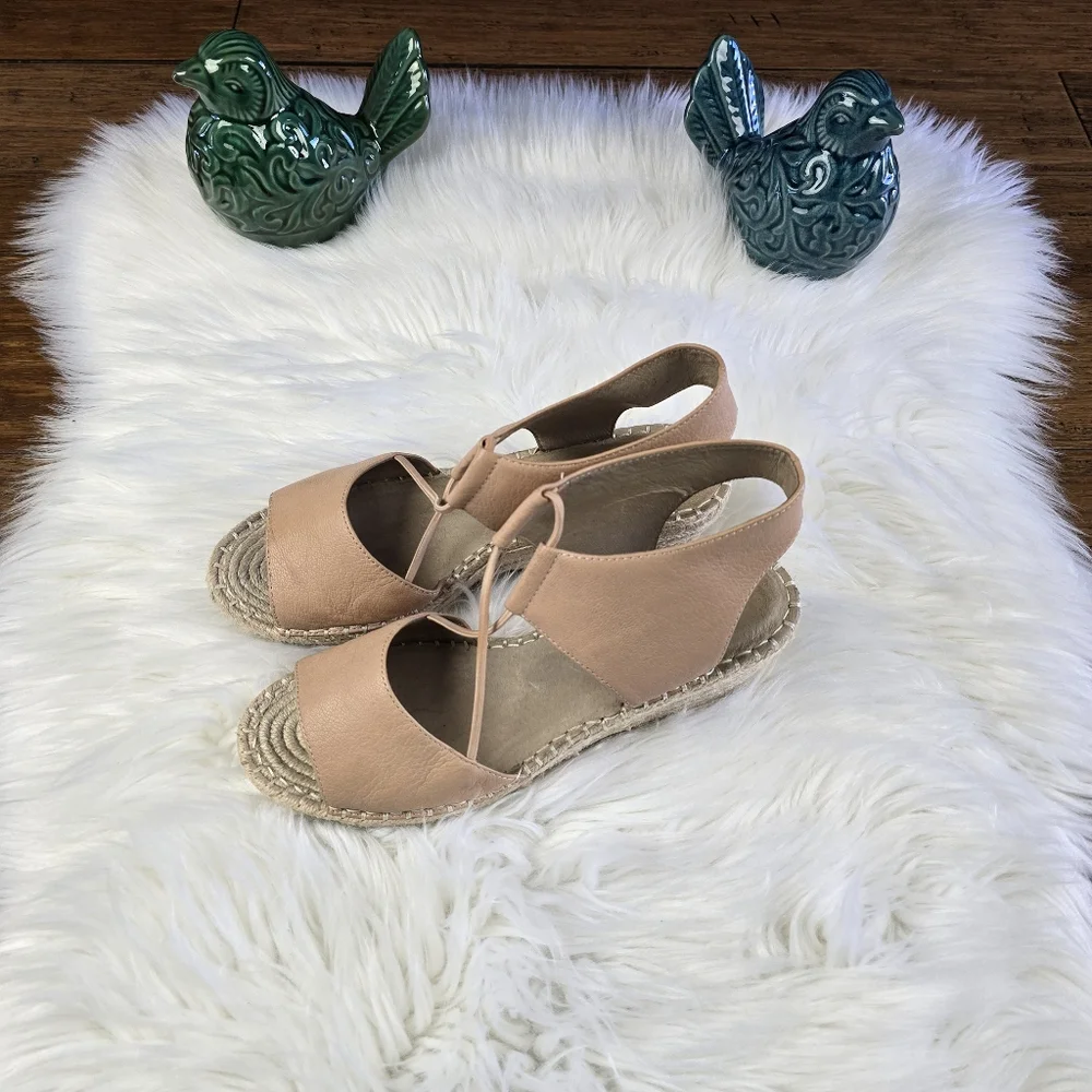 Eileen Fisher Agnes Espadrille Wedge Sandal Size 9